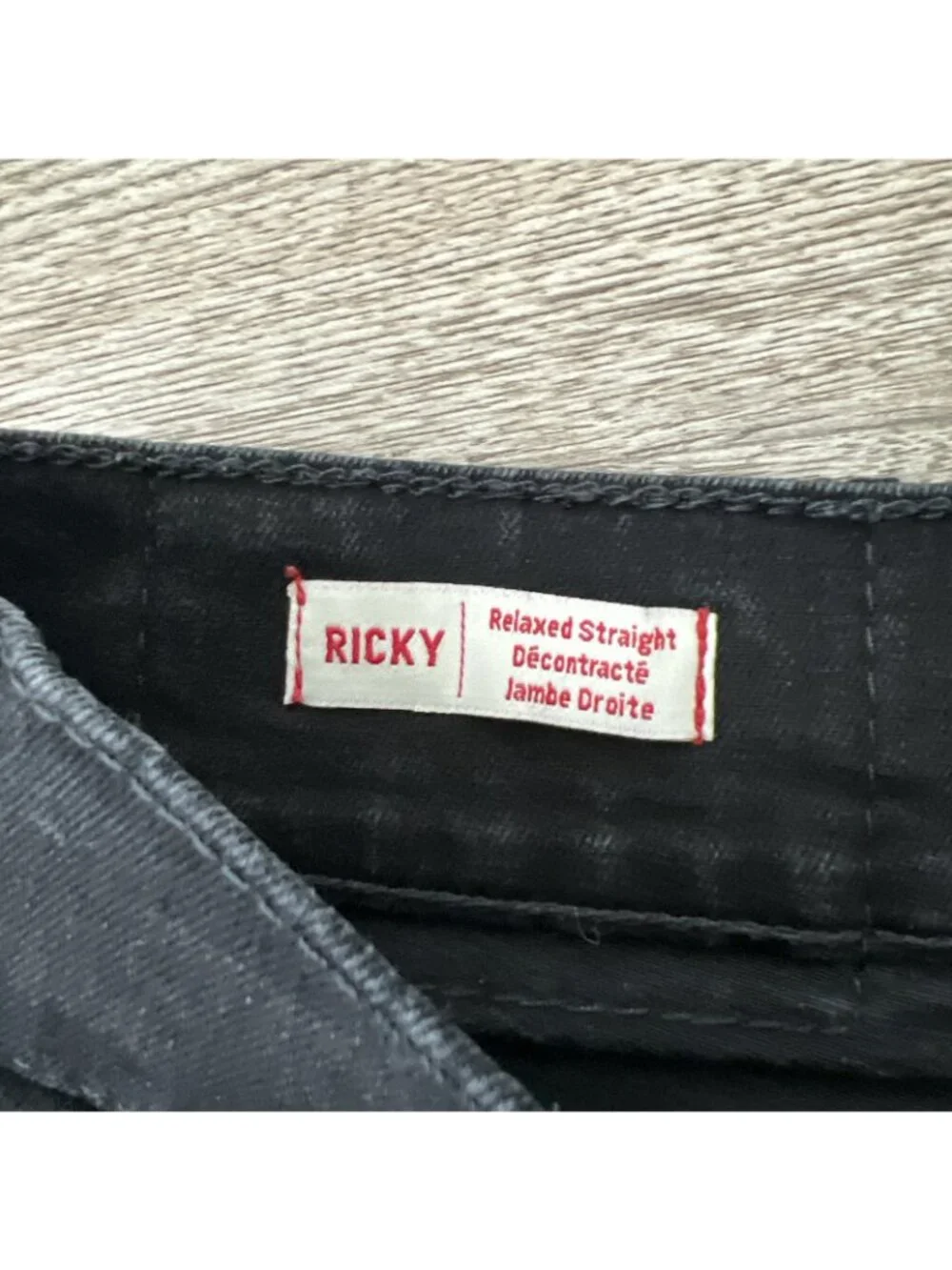 True Religion Ricky Cut Off Shorts Mens 27 ‎ Black Relaxed Straight 12